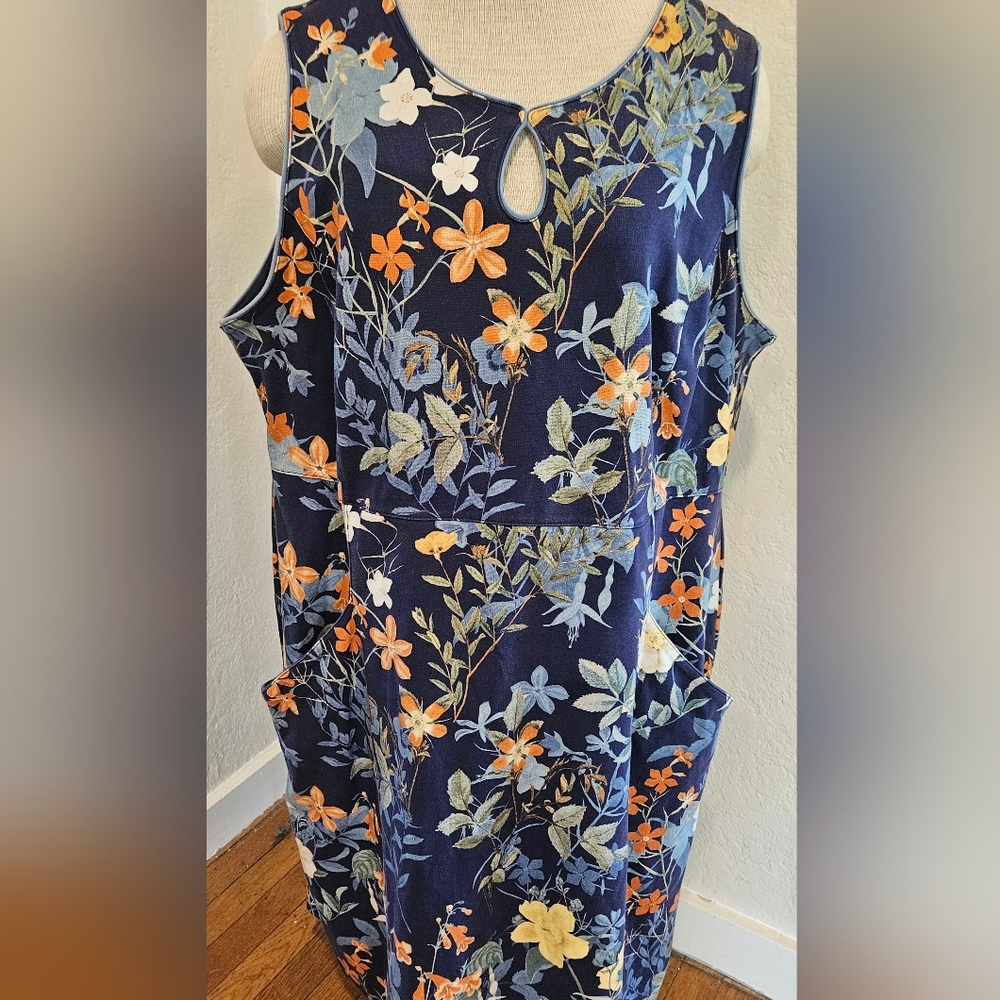 Lands' End Ponte Knit Sleeveless Sheath Dress 22W
